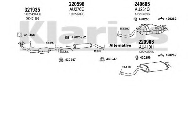 931443E KLARIUS Exhaust System