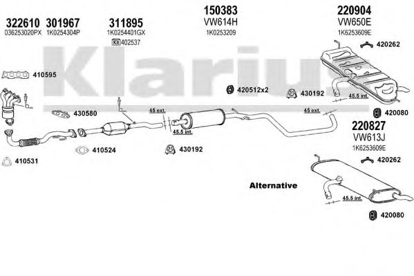 931477E KLARIUS Exhaust System
