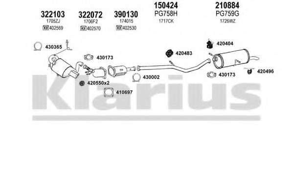 180829E KLARIUS Exhaust System