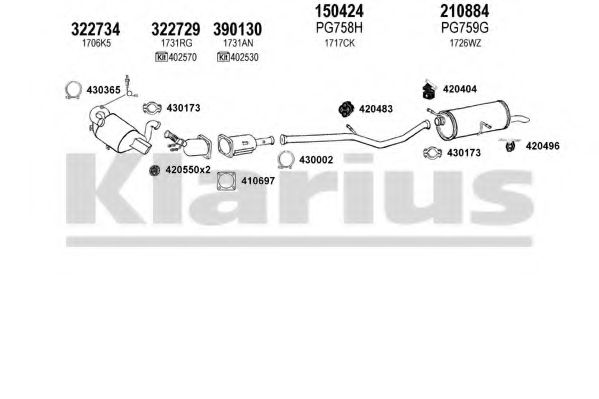 180830E KLARIUS Exhaust System