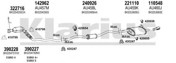940761E KLARIUS Exhaust System
