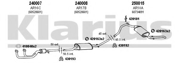 030006E KLARIUS Exhaust System