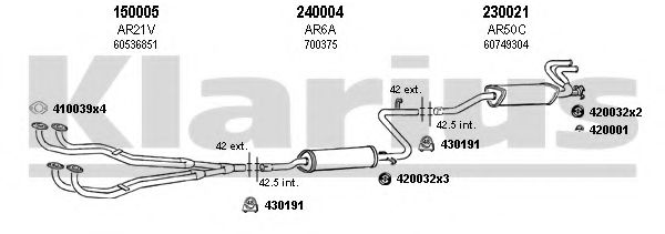 030017E KLARIUS Exhaust System