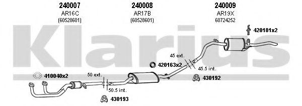 030018E KLARIUS Exhaust System