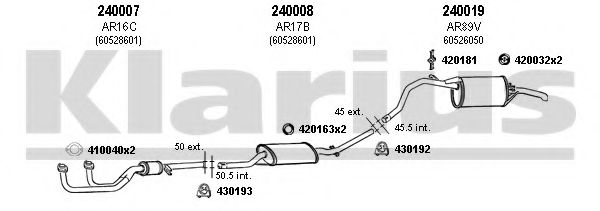 030066E KLARIUS Exhaust System Exhaust System