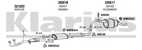 030067E KLARIUS Exhaust System Exhaust System