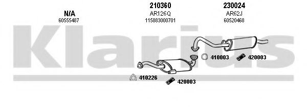 030105E KLARIUS Exhaust System