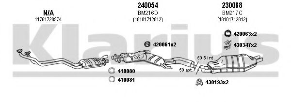 060172E KLARIUS Exhaust System