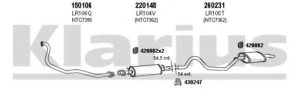 090123E KLARIUS Exhaust System Exhaust System