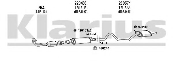 090143E KLARIUS Exhaust System