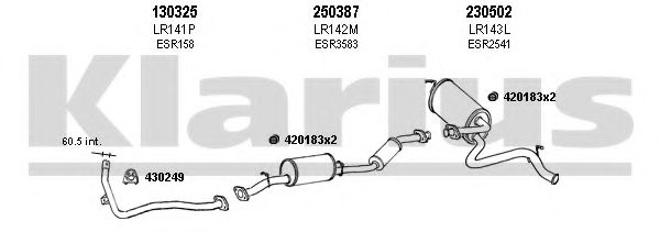 090144E KLARIUS Exhaust System