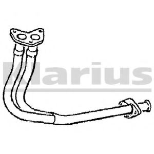 120038 KLARIUS Exhaust System Exhaust Pipe