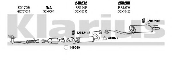 120043E KLARIUS Exhaust System Exhaust System
