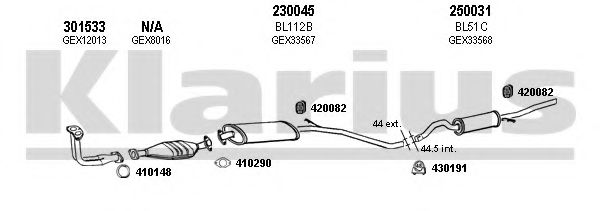 120223E KLARIUS Exhaust System