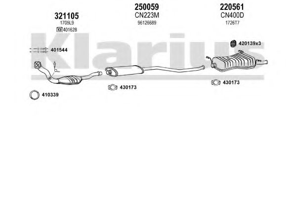 180428E KLARIUS Exhaust System