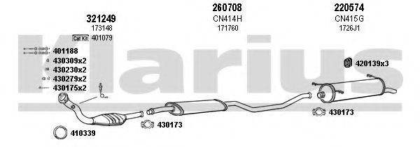 180455E KLARIUS Exhaust System