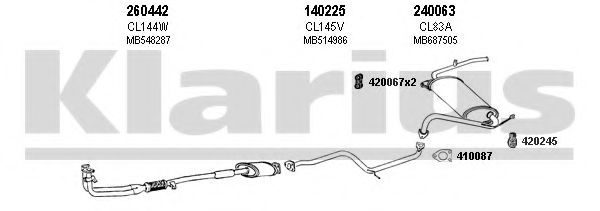 210102E KLARIUS Exhaust System Exhaust System