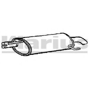 210546 KLARIUS Exhaust System Middle Silencer
