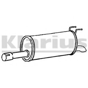 210706 KLARIUS Exhaust System Middle Silencer