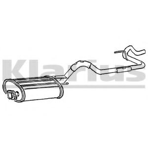 250564 KLARIUS Exhaust System Pipe Connector, exhaust system