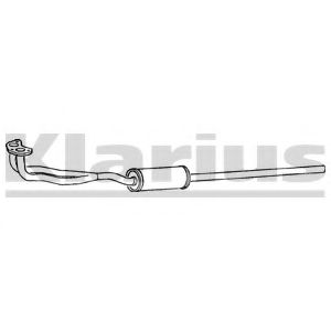 260310 KLARIUS Exhaust System Front Silencer