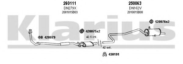 270141E KLARIUS Exhaust System