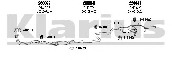 270159E KLARIUS Exhaust System