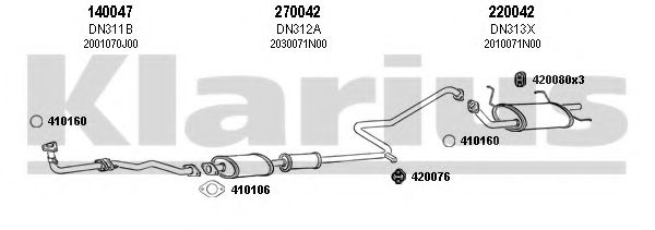 270219E KLARIUS Exhaust System