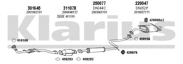 270253E KLARIUS Exhaust System