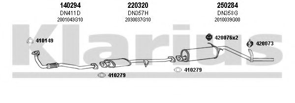 270305E KLARIUS Exhaust System