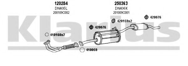 270396E KLARIUS Exhaust System