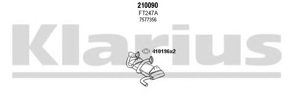 330128E KLARIUS Exhaust System