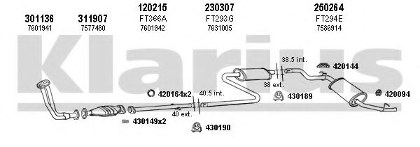 330198E KLARIUS Exhaust System
