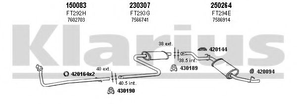 330201E KLARIUS Exhaust System
