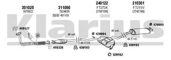 330245E KLARIUS Exhaust System Exhaust System