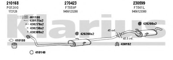330452E KLARIUS Exhaust System Exhaust System