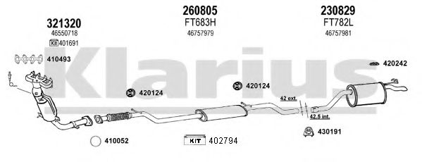 330735E KLARIUS Exhaust System