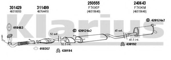 330749E KLARIUS Exhaust System Exhaust System