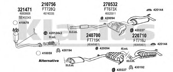 330858E KLARIUS Exhaust System