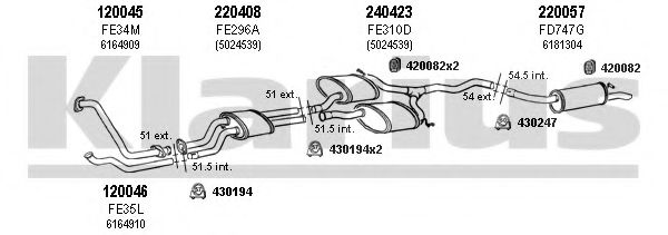 360952E KLARIUS Exhaust System Exhaust System