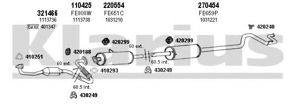 361513E KLARIUS Exhaust System