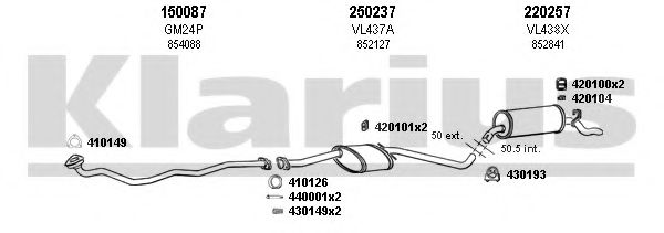 390635E KLARIUS Exhaust System