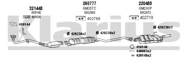 391104E KLARIUS Exhaust System