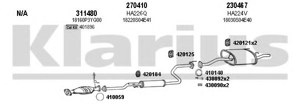 420157E KLARIUS Exhaust System