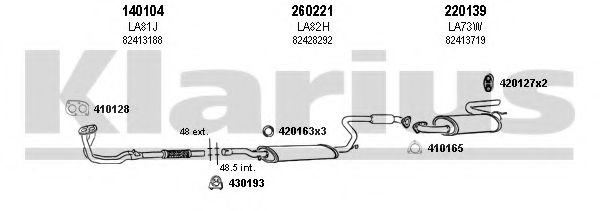 510034E KLARIUS Exhaust System