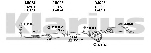 510142E KLARIUS Exhaust System
