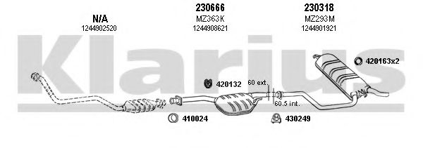 600321E KLARIUS Exhaust System