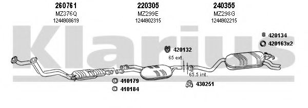 600333E KLARIUS Exhaust System