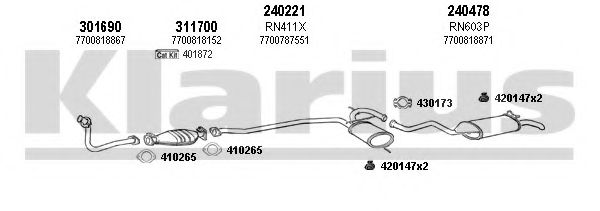 720626E KLARIUS Exhaust System