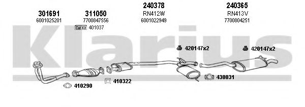 720631E KLARIUS Exhaust System